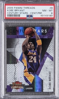 2009-10 Panini Threads Century Stars #8 Kobe Bryant (#099/100) - PSA NM-MT 8